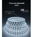 Светодиодная лента 220V IP65 SR-2835-120D-CW холодный белый