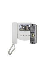 Комплект домофонии - AT-home4 WH-SL (ACCORDTEC, монитор AT-VD433C WH + вызывная панель AT-VD305N SL)