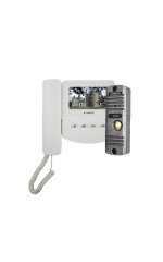 Комплект домофонии - AT-home4 WH-SL (ACCORDTEC, монитор AT-VD433C WH + вызывная панель AT-VD305N SL)