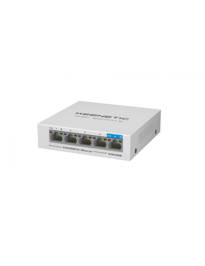 5-портовый гигабитный коммутатор с 4 портами PoE+ Keenetic PoE+ Switch 5 (KN-4610)