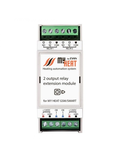 Блок реле на 2 выхода MyHeat RL2